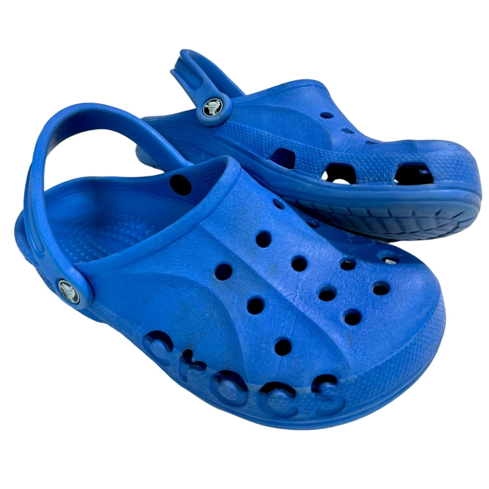 Crocs Adult Unisex Baya Blue Clogs M7 W9 Men 7 Women 9 Beach Pool Sandals